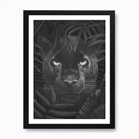 Panther In Jungle Art Print