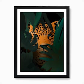 Eye of the leopard Art Print