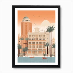 Dubai Travel Illustration 3 Art Print