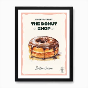 Boston Cream Donut The Donut Shop 1 Art Print