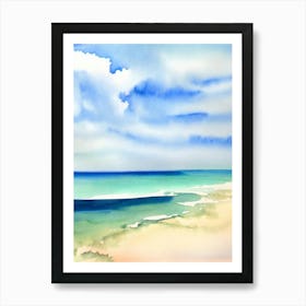 Putty Beach, Australia Watercolour Art Print