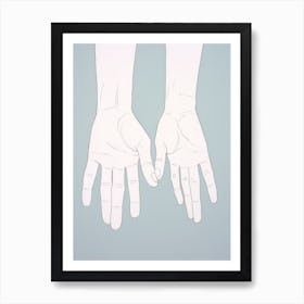 Draw A Pair Of Hands Art Print