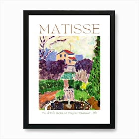 Henri Matisse The Artist's Garden at Issy les Moulineaux 1918 in HD Art Poster Print for Feature Wall Decor - Fully Remastered High Definition Art Print