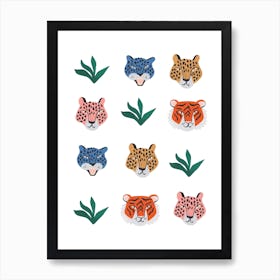 Wild Cats Art Print