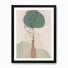 Tree In A Vase Art Print