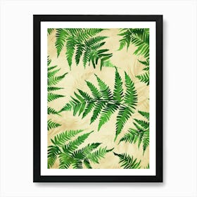 Pattern Poster Holly Fern 4 Art Print