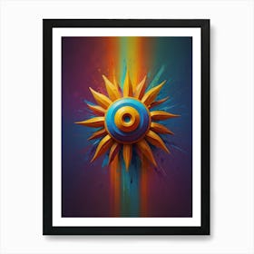 Abstract Sun Art Print