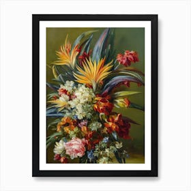 Bird Of Paradise Painting 2 Flower Art Print