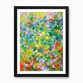 Polka Dot Plant Impressionist Painting Art Print