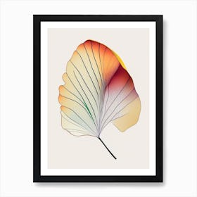 Ginkgo Leaf Abstract 6 Art Print