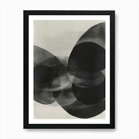 Black And White Abstract Painting 17 Art Print