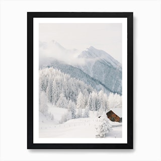 Snowy Pine Tree Art Print by Alameda - Fy