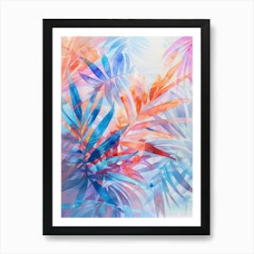 Tropical Leaves Canvas Print 2 Art Print