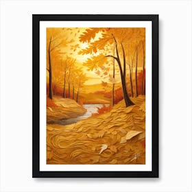 A Sunlit Autum Art Print