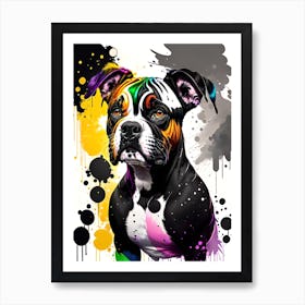 Boxer Dog Painting Art Print