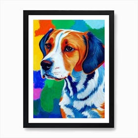 Beagle 2 Fauvist Style Dog Art Print