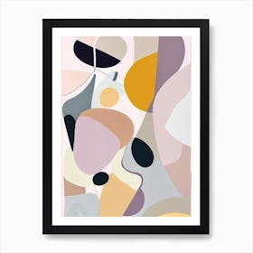 Abtract Surface Musted Pastels Art Print