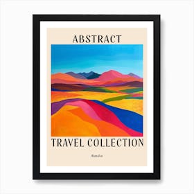 Abstract Travel Collection Poster Namibia 2 Art Print