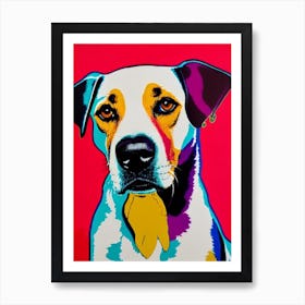 English Foxhound Andy Warhol Style Dog Art Print