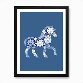 Snowflake Horse Art Print