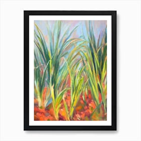 Tillandsia Impressionist Painting Art Print