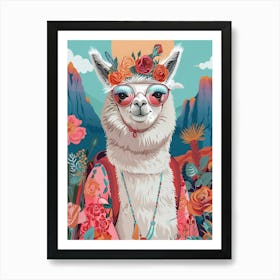 Llama Art Print