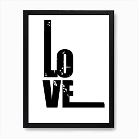 Love Typography 2 Art Print