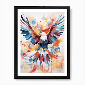 Bird Painting Collage Eagle 1 Art Print