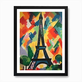 Eiffel Tower Paris France Henri Matisse Style 1 Art Print