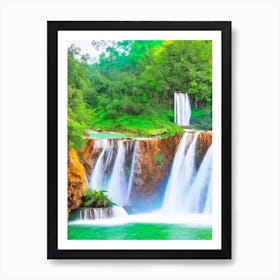 Kuang Si Falls, Laos Majestic, Beautiful & Classic Art Print