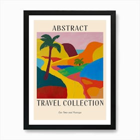 Abstract Travel Collection Poster Sao Tome And Principe 1 Art Print