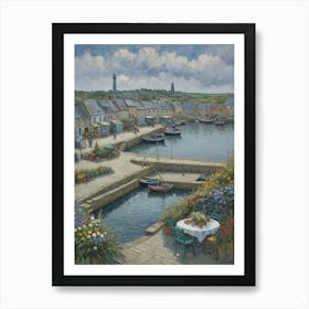 Harbourside Calm Waters, Gentle Breeze Art Print