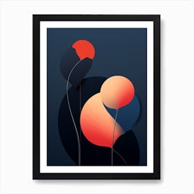 Snail Minimalist Abstract 1 Art Print