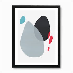 Colorful abstract shapes 19 Art Print