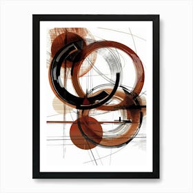 Abstract Circles 90 Art Print