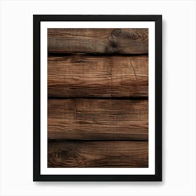 Rustic Wood Planks Art Print