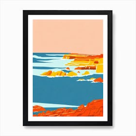 Avoca Beach Australia Midcentury Art Print