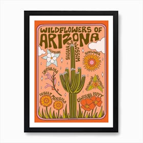 Arizona Wildflowers Art Print