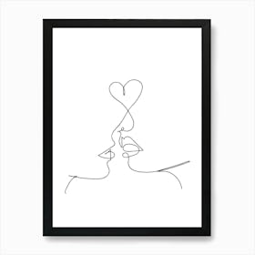 Kiss  Art Print