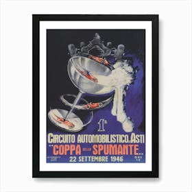 Italian Car Race Vintage Poster Art Print