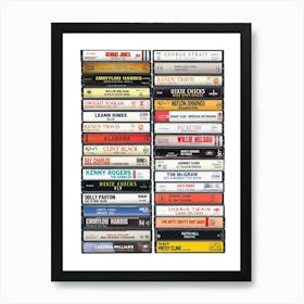 Country Music - Cassette Print Art Print