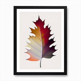 Oak Leaf Abstract Art Print