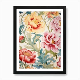 Floral Wallpaper 164 Art Print