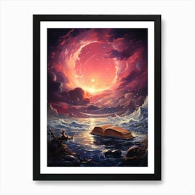 Book Of The Ocean Art Print