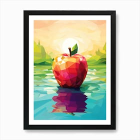 Apple In The Water Art Print