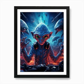 Gray Alien 02 Art Print