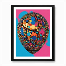 Balloon With Polka Dots Art Print