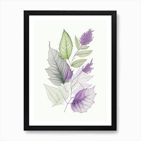 Lavender Leaf 3 Art Print