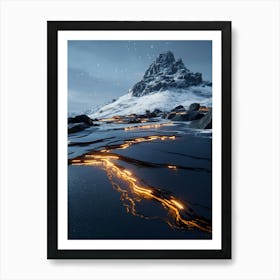 Lava Lake Art Print