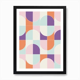 Bold Geo Tiles 06 Art Print